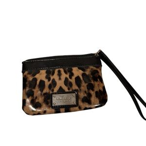 Leopard Print Nine West Wristlet Clutch